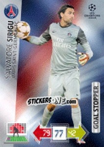 Sticker Salvatore Sirigu - UEFA Champions League 2012-2013. Adrenalyn XL n. 290 - Panini