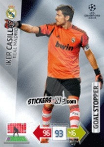 Sticker Iker Casillas - UEFA Champions League 2012-2013. Adrenalyn XL - Panini
