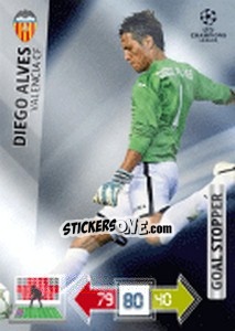Sticker Diego Alves - UEFA Champions League 2012-2013. Adrenalyn XL n. 294 - Panini