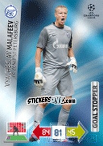 Sticker Vyacheslav Malafeev - UEFA Champions League 2012-2013. Adrenalyn XL n. 295 - Panini