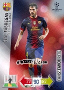 Sticker Cesc Fàbregas - UEFA Champions League 2012-2013. Adrenalyn XL n. 299 - Panini