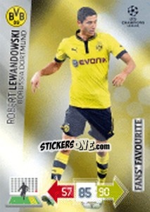 Sticker Robert Lewandowski - UEFA Champions League 2012-2013. Adrenalyn XL n. 304 - Panini