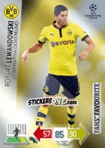 Figurina Robert Lewandowski - UEFA Champions League 2012-2013. Adrenalyn XL - Panini