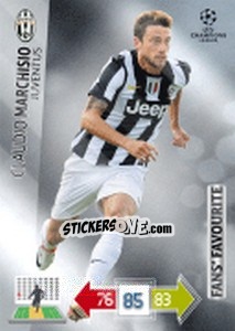 Figurina Claudio Marchisio - UEFA Champions League 2012-2013. Adrenalyn XL - Panini