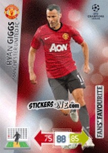 Sticker Ryan Giggs - UEFA Champions League 2012-2013. Adrenalyn XL - Panini