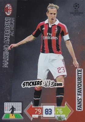 Figurina Massimo Ambrosini - UEFA Champions League 2012-2013. Adrenalyn XL - Panini