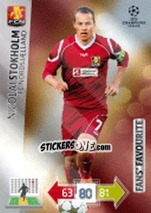 Sticker Nicolai Stockholm - UEFA Champions League 2012-2013. Adrenalyn XL n. 314 - Panini