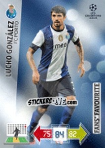 Figurina Lucho González - UEFA Champions League 2012-2013. Adrenalyn XL - Panini