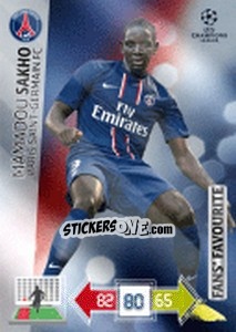 Sticker Mamadou Sakho - UEFA Champions League 2012-2013. Adrenalyn XL n. 317 - Panini