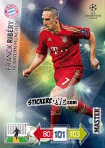 Sticker Franck Ribéry - UEFA Champions League 2012-2013. Adrenalyn XL n. 330 - Panini