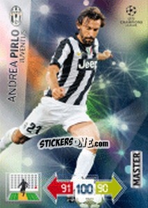Sticker Andrea Pirlo - UEFA Champions League 2012-2013. Adrenalyn XL n. 334 - Panini