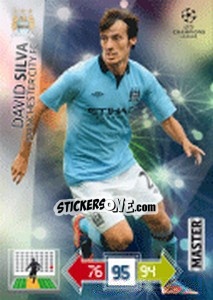 Sticker David Silva - UEFA Champions League 2012-2013. Adrenalyn XL n. 336 - Panini