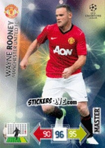 Cromo Wayne Rooney - UEFA Champions League 2012-2013. Adrenalyn XL - Panini