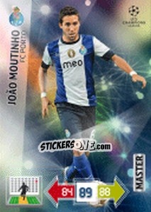 Sticker João Moutinho - UEFA Champions League 2012-2013. Adrenalyn XL n. 340 - Panini