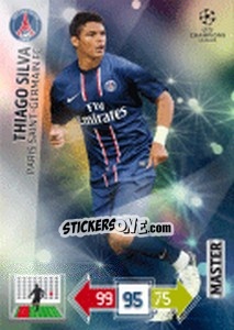 Cromo Thiago Silva - UEFA Champions League 2012-2013. Adrenalyn XL - Panini