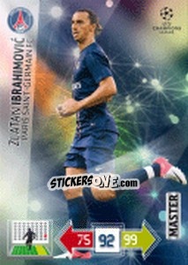 Sticker Zlatan Ibrahimovic - UEFA Champions League 2012-2013. Adrenalyn XL n. 342 - Panini
