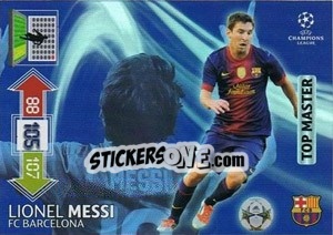 Sticker Lionel Messi - UEFA Champions League 2012-2013. Adrenalyn XL n. 346 - Panini