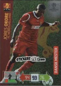 Sticker Jores Okore - UEFA Champions League 2012-2013. Adrenalyn XL n. 361 - Panini