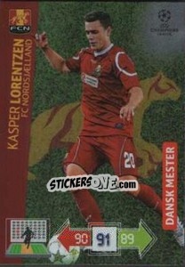 Sticker Kasper Lorentzen - UEFA Champions League 2012-2013. Adrenalyn XL n. 363 - Panini