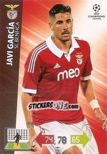Sticker Javi García - UEFA Champions League 2012-2013. Adrenalyn XL n. BE-JG - Panini