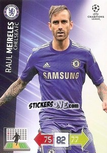 Sticker Raul Meireles - UEFA Champions League 2012-2013. Adrenalyn XL n. BE-RM - Panini