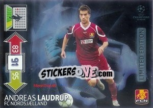 Cromo Andreas Laudrup - UEFA Champions League 2012-2013. Adrenalyn XL - Panini