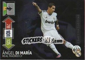 Figurina Ángel Di María - UEFA Champions League 2012-2013. Adrenalyn XL - Panini