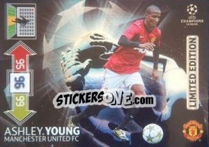 Sticker Ashley Young - UEFA Champions League 2012-2013. Adrenalyn XL - Panini