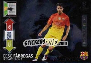 Cromo Cesc Fabregas - UEFA Champions League 2012-2013. Adrenalyn XL - Panini