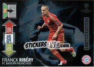 Sticker Franck Ribéry - UEFA Champions League 2012-2013. Adrenalyn XL n. LE-FR - Panini