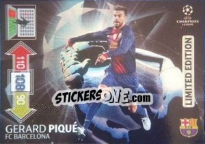 Sticker Gerard Pique - UEFA Champions League 2012-2013. Adrenalyn XL n. LE-GP - Panini