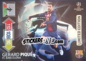 Sticker Gerard Pique - UEFA Champions League 2012-2013. Adrenalyn XL - Panini