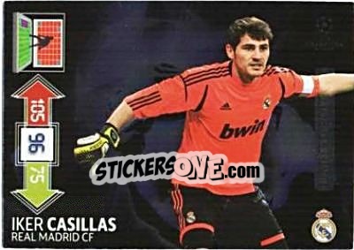 Sticker Iker Casillas - UEFA Champions League 2012-2013. Adrenalyn XL n. LE-IC2 - Panini
