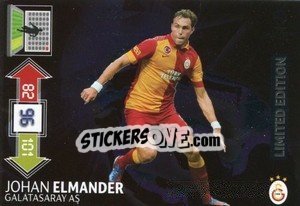 Sticker Johan Elmander - UEFA Champions League 2012-2013. Adrenalyn XL n. LE-JE - Panini