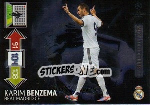 Sticker Karim Benzema - UEFA Champions League 2012-2013. Adrenalyn XL n. LE-KB - Panini