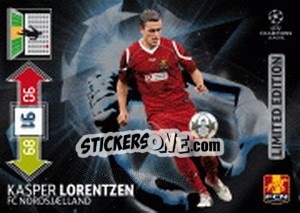 Sticker Kasper Lorentzen - UEFA Champions League 2012-2013. Adrenalyn XL n. LE-KL - Panini