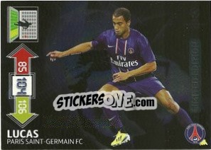 Sticker Lucas Moura - UEFA Champions League 2012-2013. Adrenalyn XL - Panini