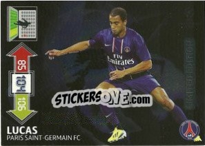 Sticker Lucas Moura - UEFA Champions League 2012-2013. Adrenalyn XL n. LE-LU - Panini
