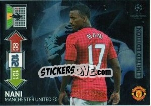Sticker Nani - UEFA Champions League 2012-2013. Adrenalyn XL - Panini