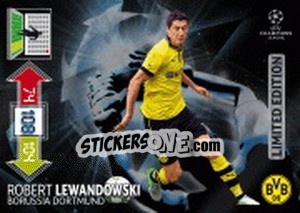 Sticker Robert Lewandowski - UEFA Champions League 2012-2013. Adrenalyn XL n. LE-RL - Panini