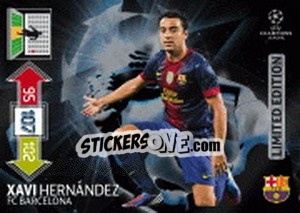 Cromo Xavi Hernandez - UEFA Champions League 2012-2013. Adrenalyn XL - Panini