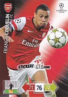 Sticker Francis Coquelin - UEFA Champions League 2012-2013. Adrenalyn XL n. U6 - Panini