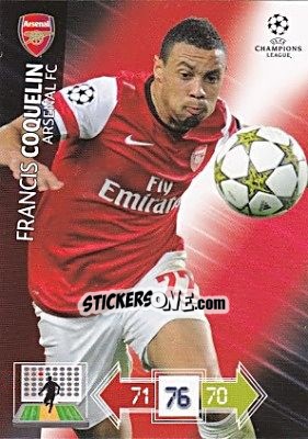 Cromo Francis Coquelin - UEFA Champions League 2012-2013. Adrenalyn XL - Panini