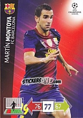 Sticker Martín Montoya - UEFA Champions League 2012-2013. Adrenalyn XL - Panini