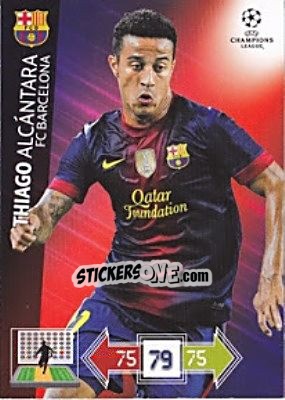 Sticker Thiago Alcántara - UEFA Champions League 2012-2013. Adrenalyn XL - Panini