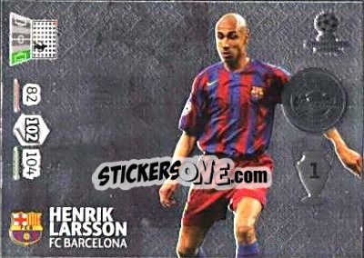 Sticker Henrik Larsson - UEFA Champions League 2012-2013. Adrenalyn XL n. U14 - Panini