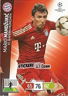 Sticker Mario Mandžukic - UEFA Champions League 2012-2013. Adrenalyn XL - Panini