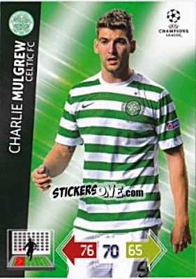 Sticker Charlie Mulgrew - UEFA Champions League 2012-2013. Adrenalyn XL - Panini