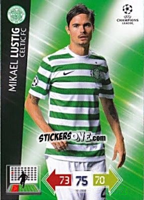 Sticker Mikael Lustig - UEFA Champions League 2012-2013. Adrenalyn XL - Panini