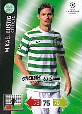Sticker Mikael Lustig - UEFA Champions League 2012-2013. Adrenalyn XL n. U32 - Panini